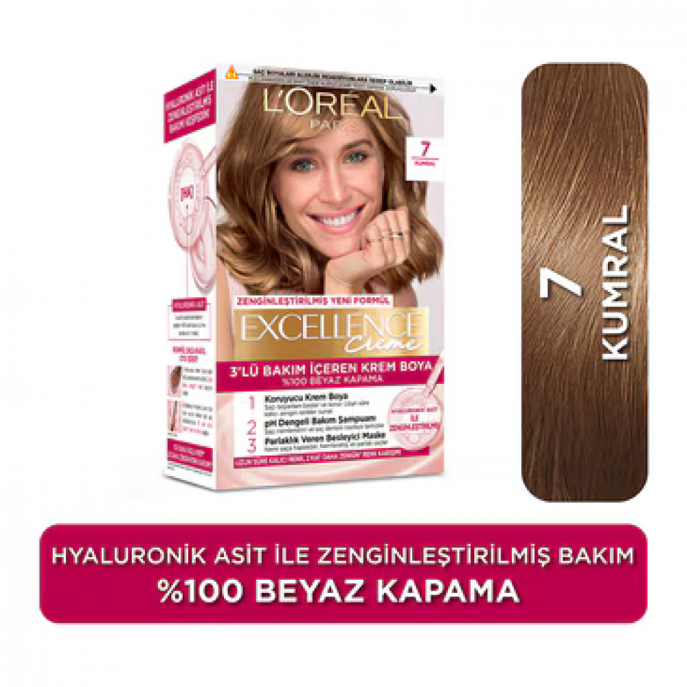 L'Oréal Paris Excellence Creme 7 Kumral Saç Boyası