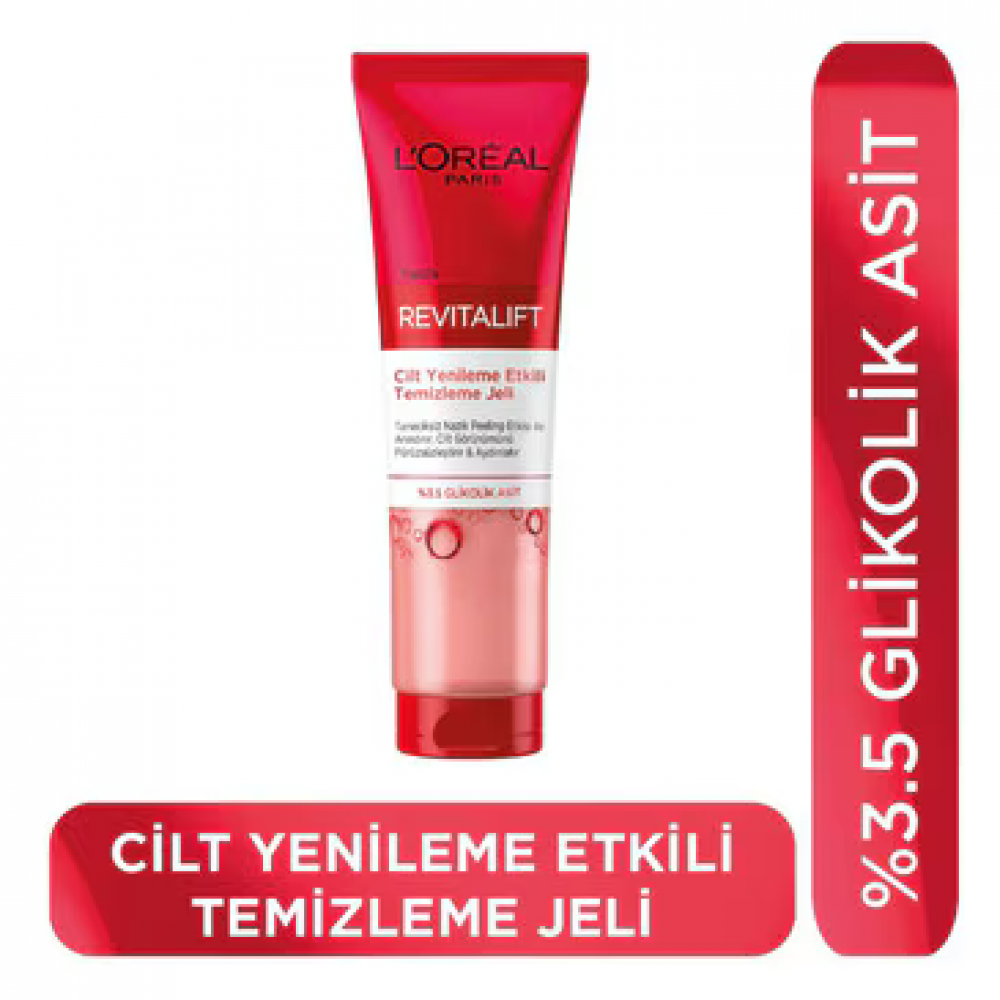 L'Oreal Paris Revitalift Cilt Yenileme Etkili Temizleme Jeli 150 Ml- Glikolik Asit