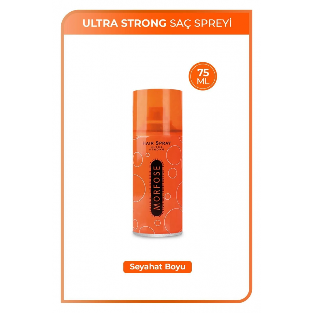 Morfose Saç Spreyi Ultra Strong 75 ml - Ultra Güçlü Dış Etkenlere Karşı Kalıcı Tutuş