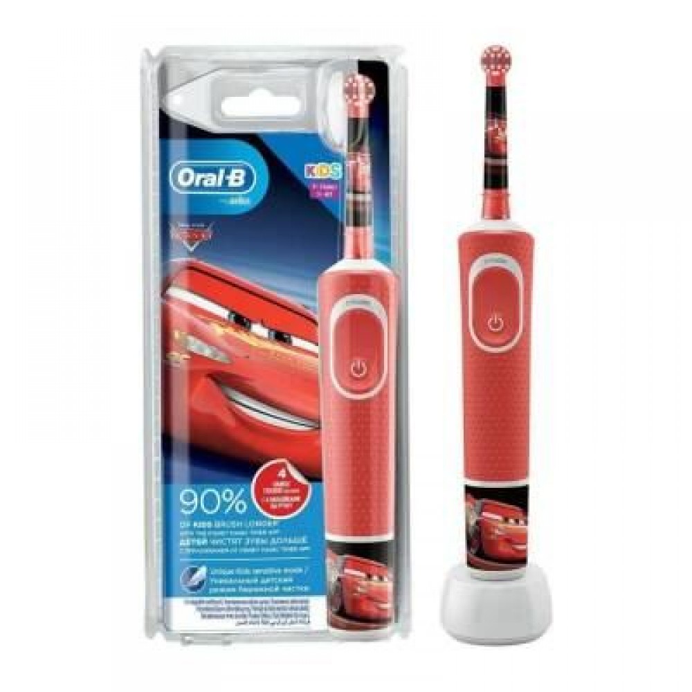 Oral-B Çocuklar Için Şarj Edilebilir Diş Fırçası D100 Cars Özel Seri