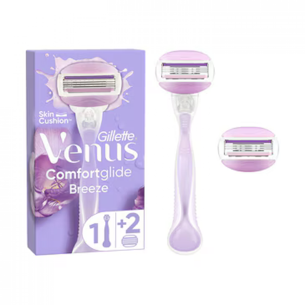 Gillette Venus Comfortglide Breeze Tıraş Makinesi + 2 Adet Yedek Başlık