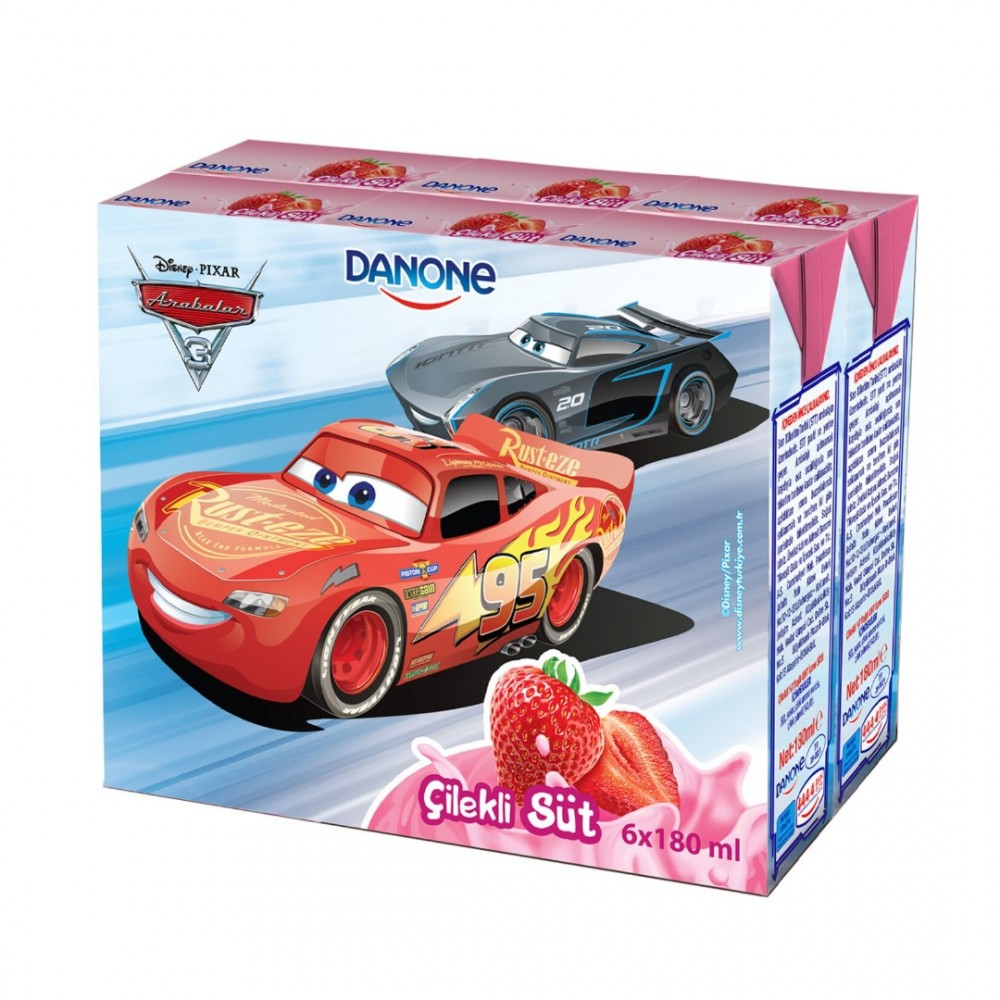 Danone Disney Çilekli Süt 6X180 Ml