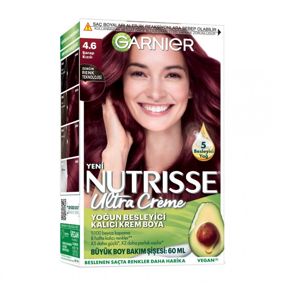 Garnier Nutrisse Ultra Saç Boyası 4.6 Şarap Kızılı