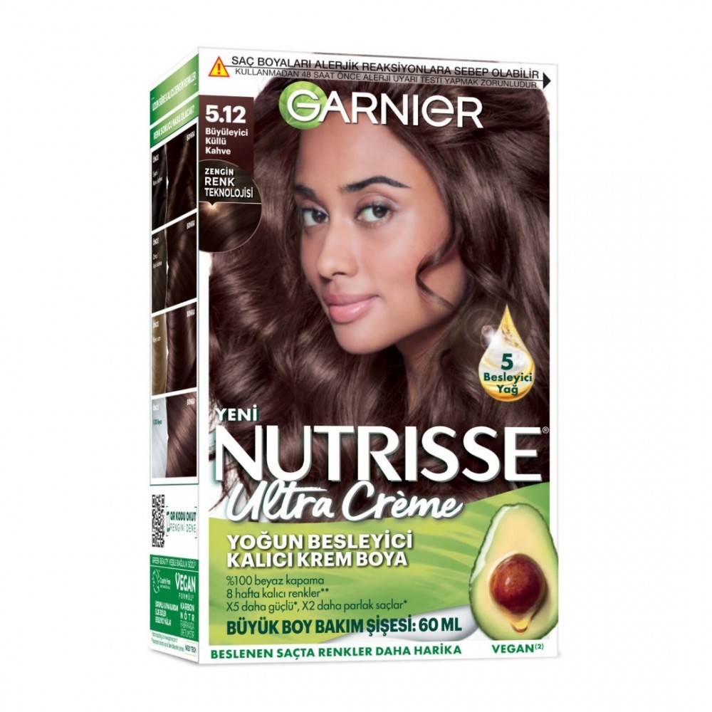 Garnier Nutrisse Ultra Saç Boyası 5.12 Küllü Kahve