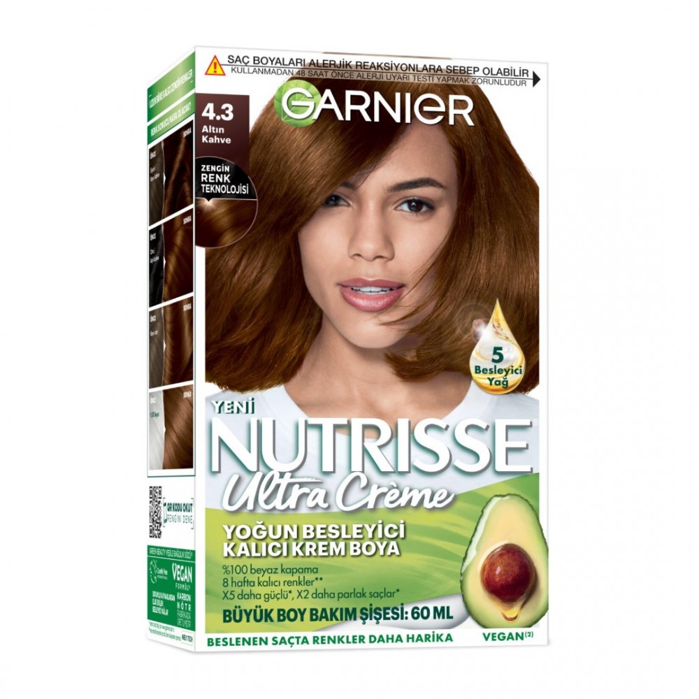 Garnier Nutrisse Ultra Saç Boyası -4.3 Altın Kahve