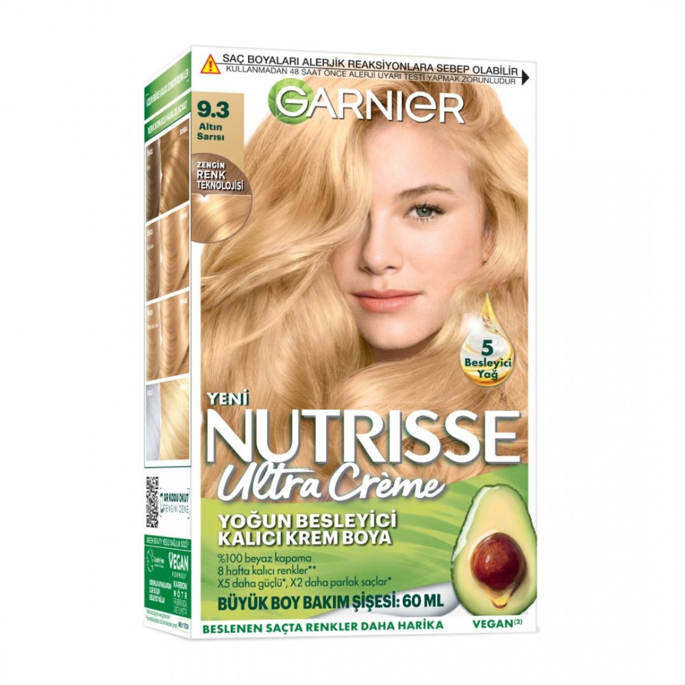 Garnier Nutrisse Ultra Saç Boyası 9.3 Altın Sarısı