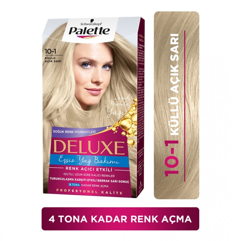 Palette Deluxe Saç Boya.10-1 Küllü Açık Sarı 115Ml