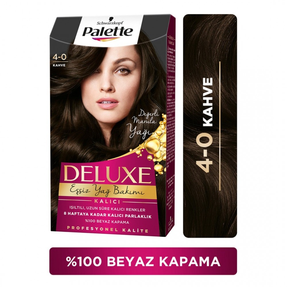 Palette Deluxe Saç Boyası 4-0 Kahve 115 Ml