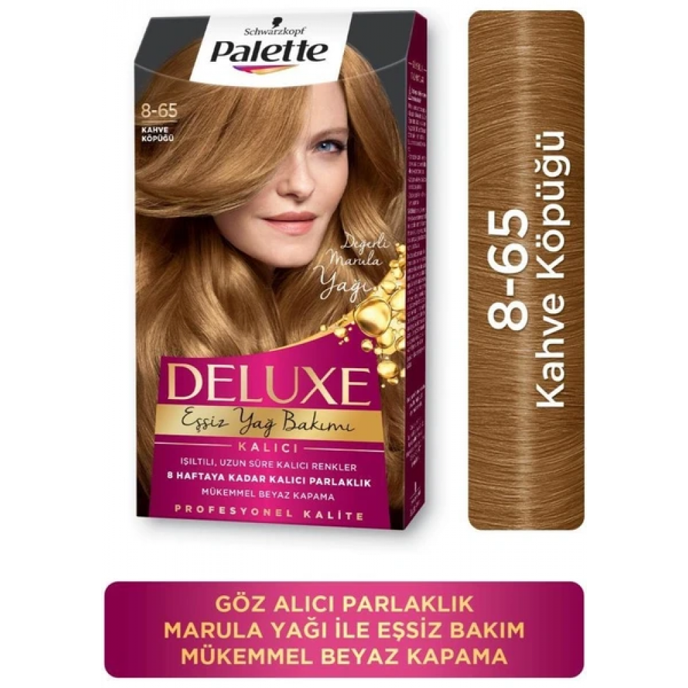 Palette Deluxe 8-65 Kahve Köpüğü Saç Boyası