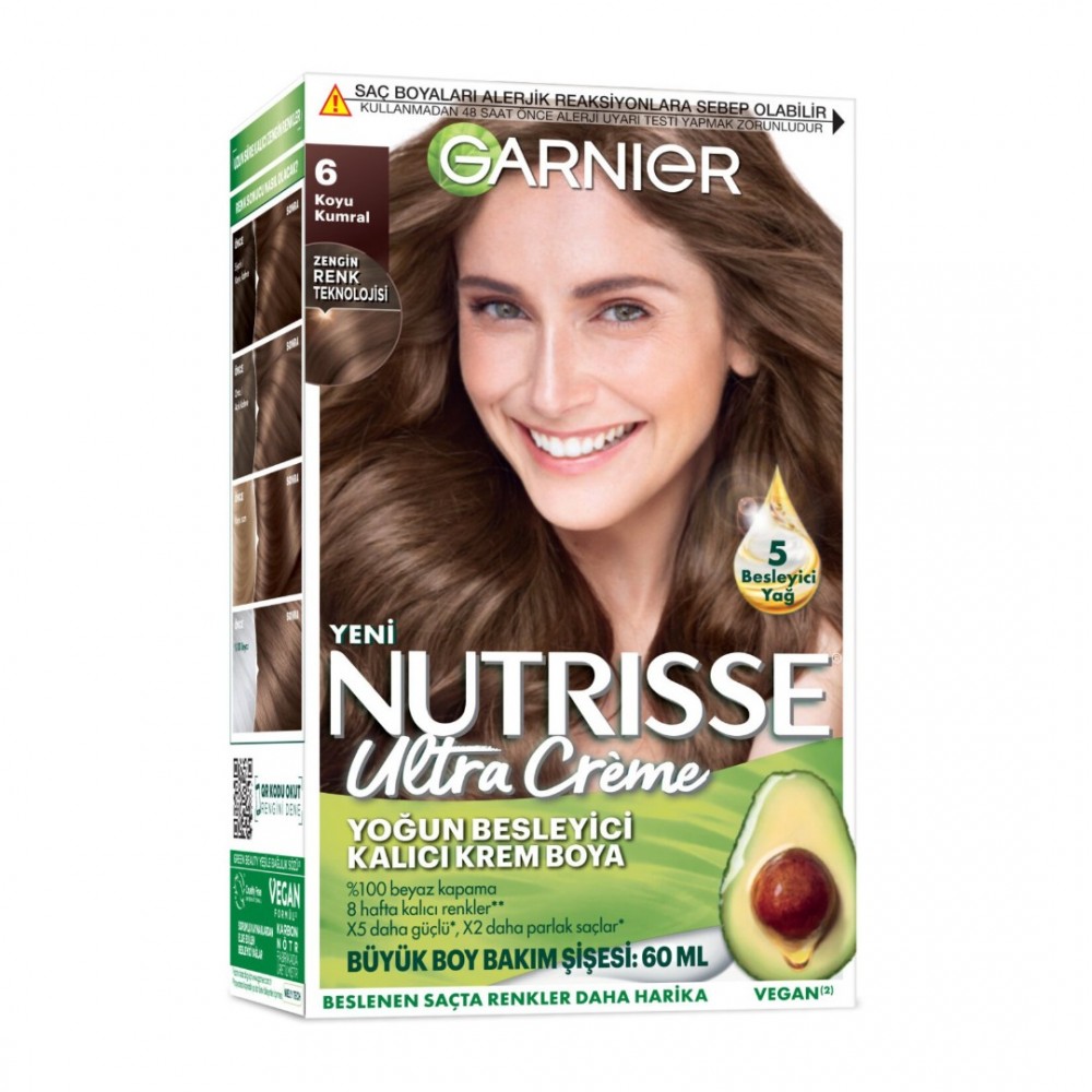 Garnier Nutrisse Ultra Saç Boyası - 6 Koyu Kumral