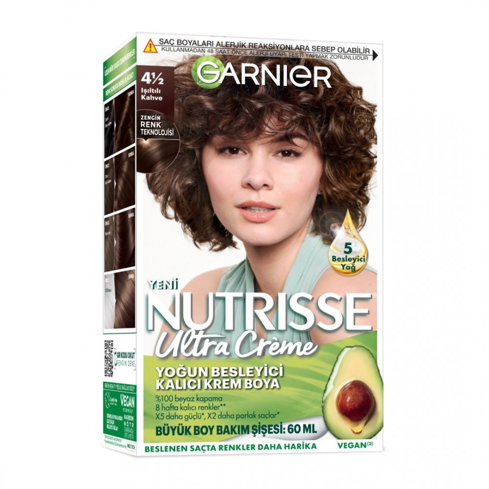 Garnier Nutrisse Ultra Creme 4.12 Işıltılı Kahve