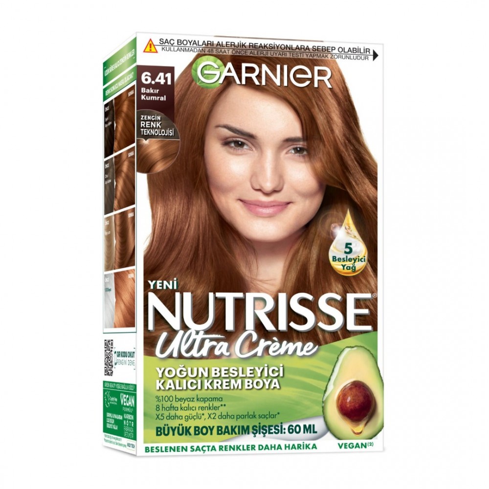 Garnier Nutrisse Ultra Saç Boyası 6.41 Bakır Kumral